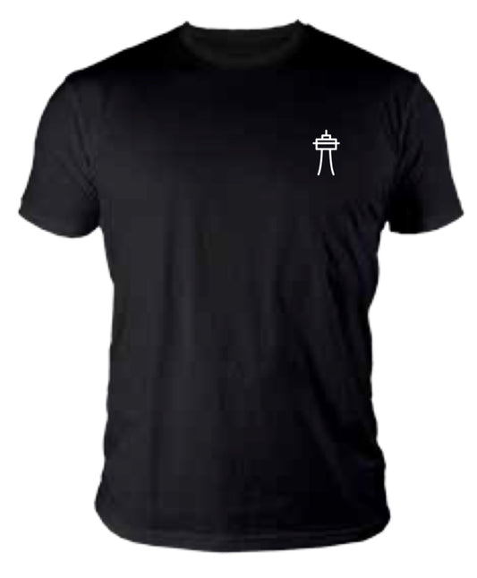 <transcy>T-shirt à col ras du cou ECD - "Noir"</transcy>
